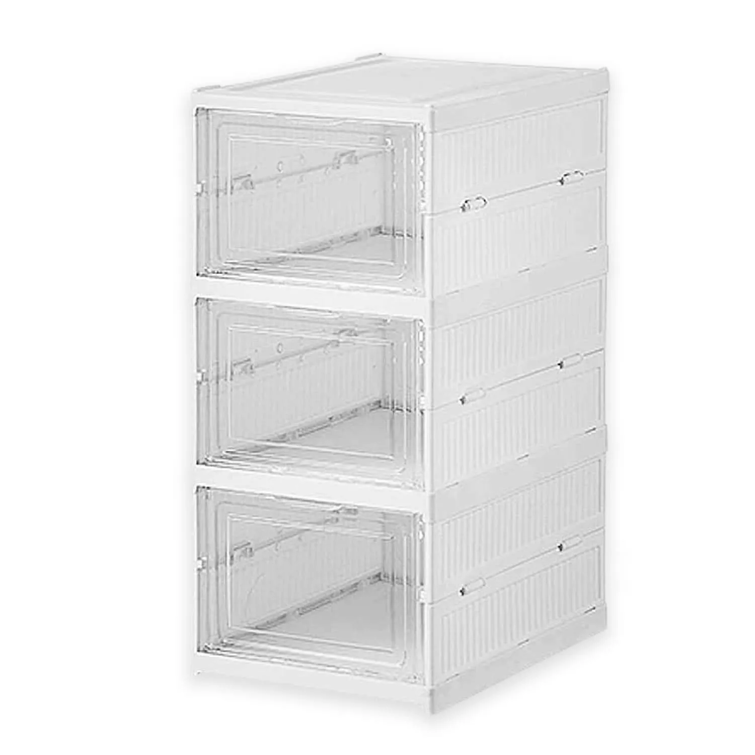 3-Layer Stackable Foldable Storage Organizer Cart – Multifunctional Utility Rack