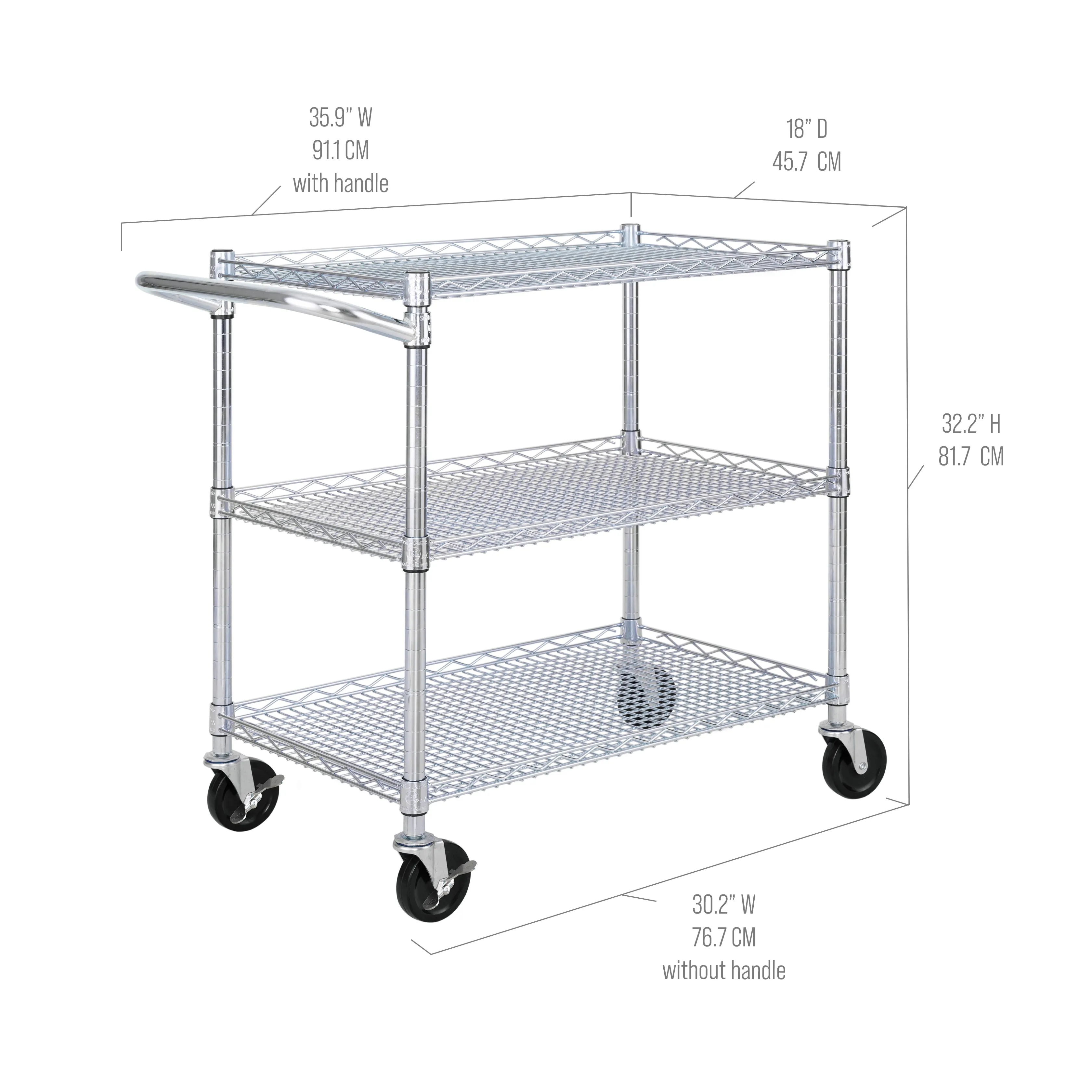 3-Tier NSF Utility Cart