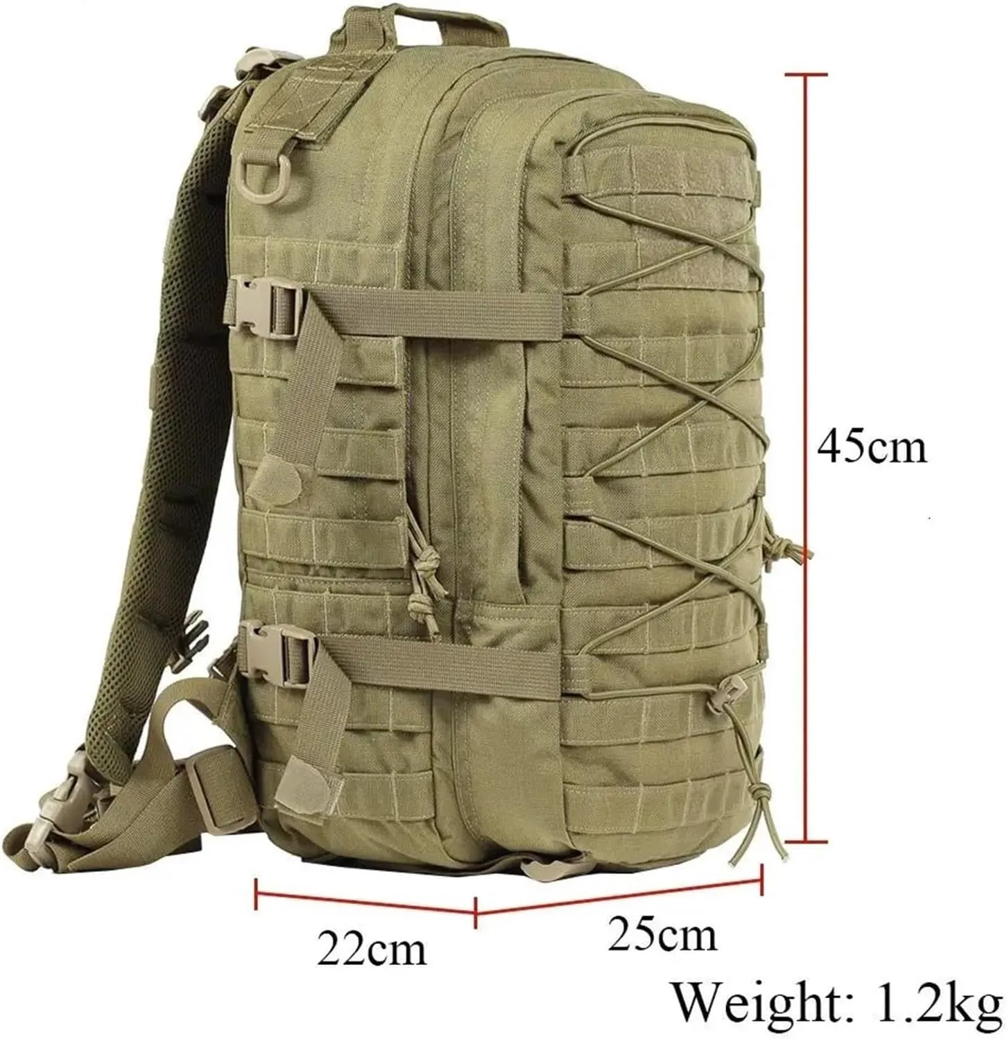 30L 1000D Nylon Waterproof Trekking Fishing Climbing Backpack Outdoor Rucksacks Tactical Sports Camping Hiking Bag(CAMO)