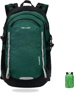 30L Hiking Daypack Waterproof Backpack for Women & Men Hiking Camping Outdoor Travel Day Backpack Pack with Rain Cove,Deep green