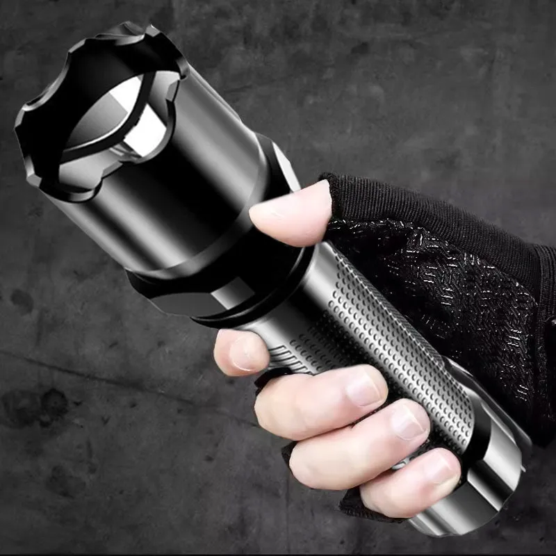 30W Portable Waterproof Telescopic Zoom Tactical Torch USB Charging Lantern Outdoor Flashlights