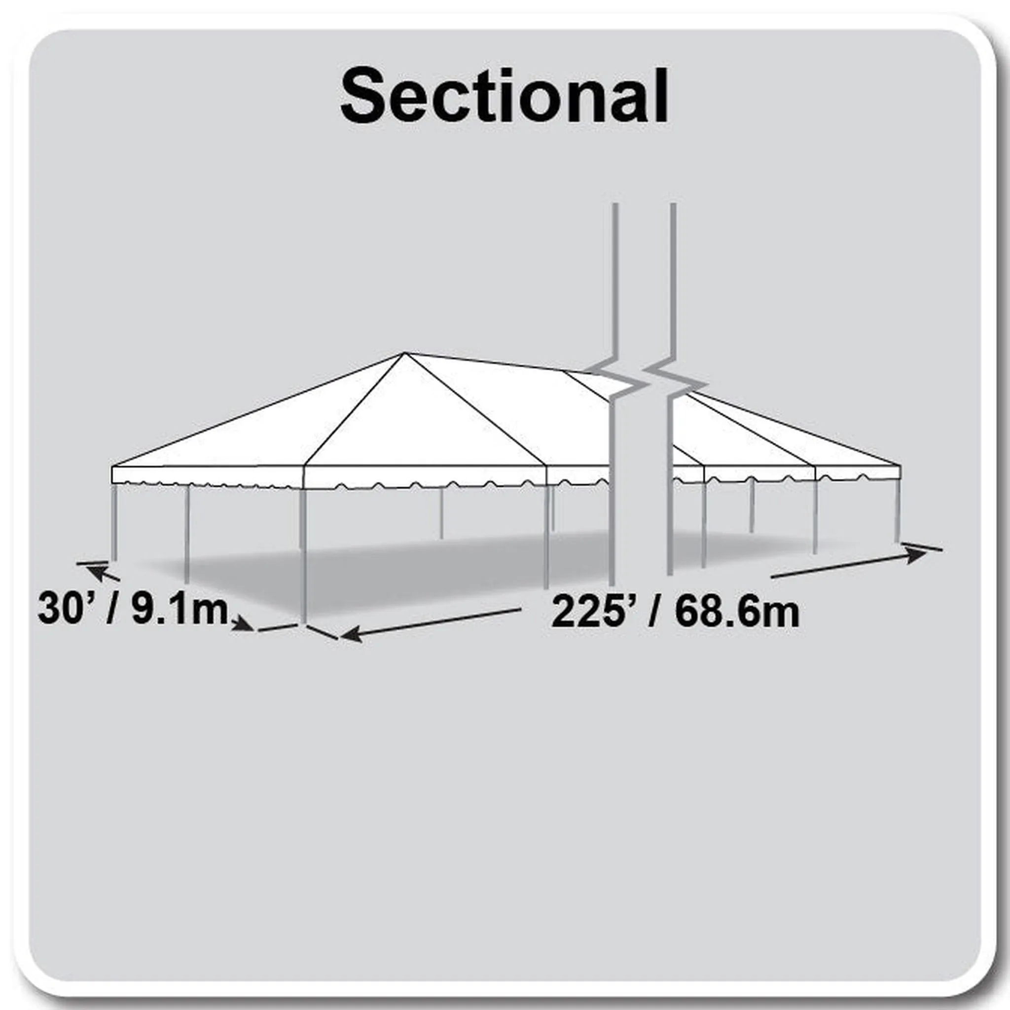 30x225 Classic Series Frame Tent