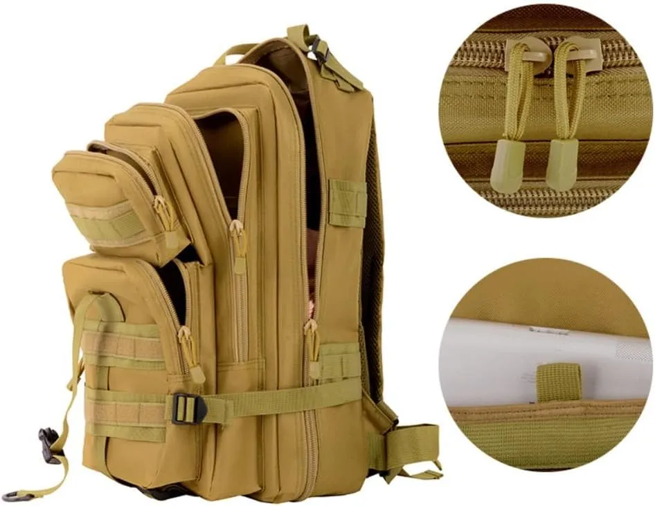 35L Waterproof Hiking Tactical Backpack Lightweight & Ergonomic Design for Camping, Trekking, Outdoor Adventures (CP)