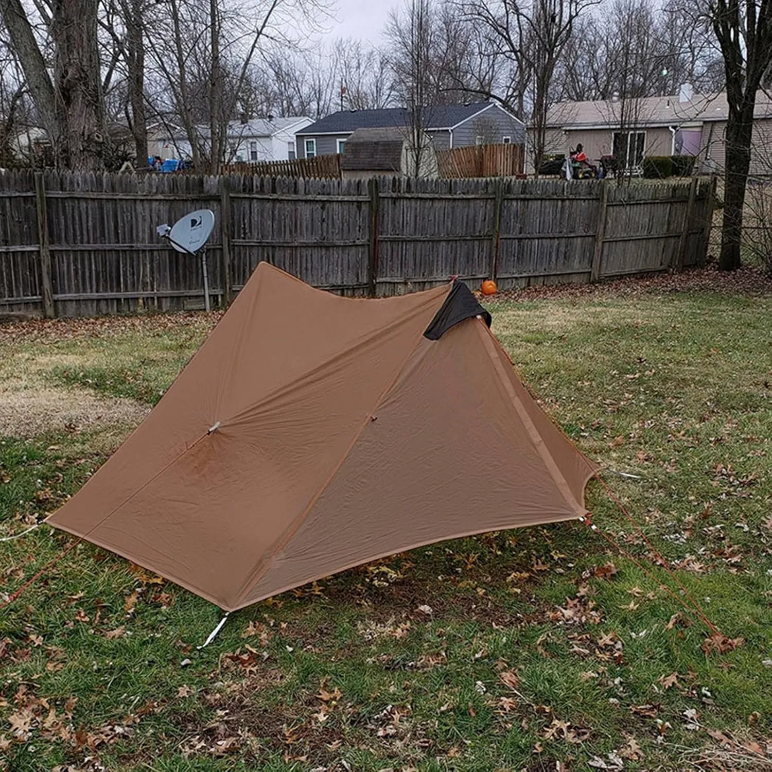 3FULGEAR Lanshan 2 Tent 2 Person Ultralight Camping Tent, 3/4 Season Professional 15D Silnylon Rodless Tent for Camping, Climbing, Hiking