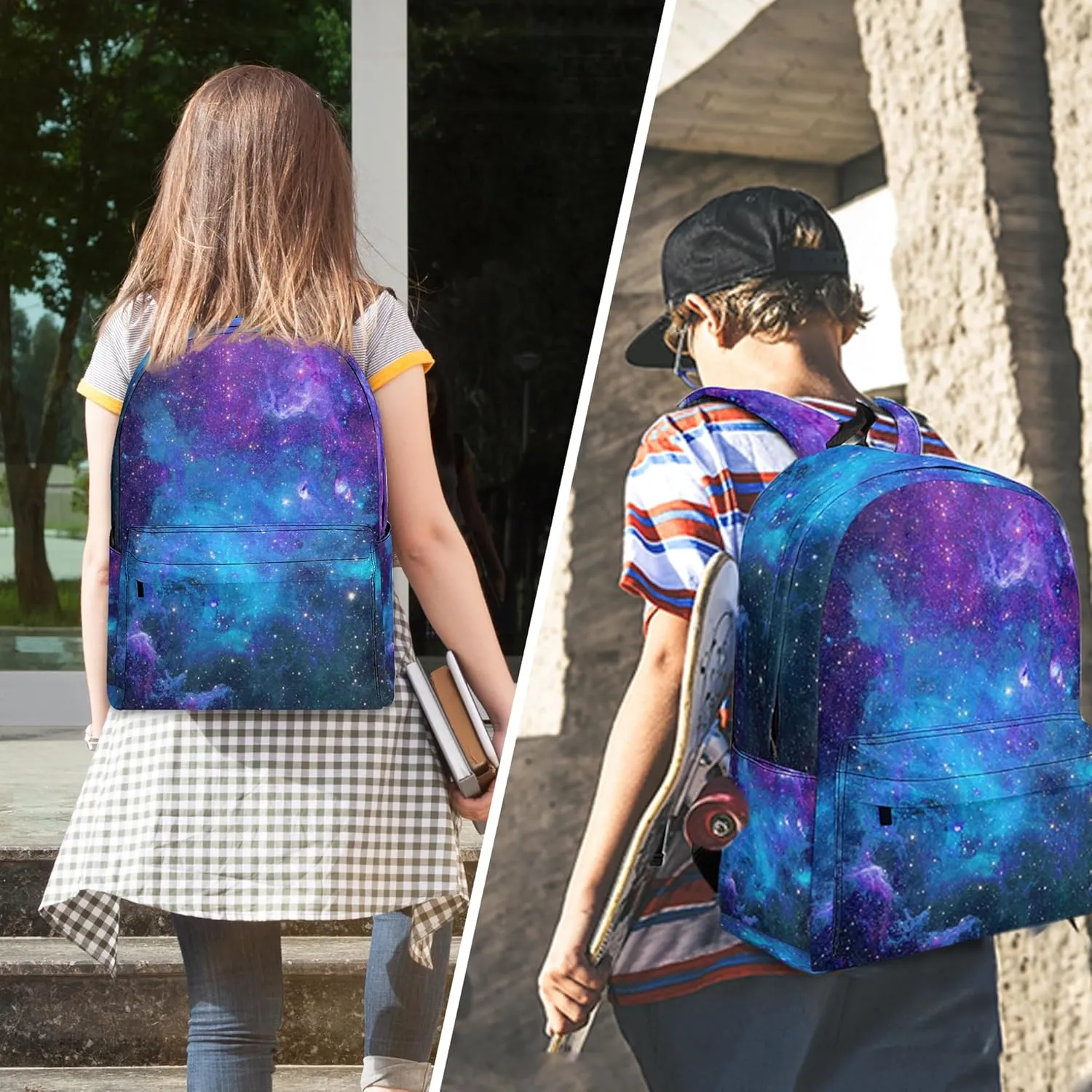 3pcs Backpack for Boys Girls, Backpack Set with Lunch Box Pencil Case for Kids Teen Elementary Middle High School