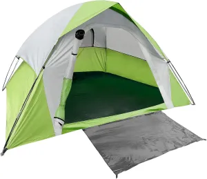 4-6 Person Dome Camping Tent, Double Layer Waterproof, Removable Rain Fly, for Outdoor Hiking, Fishing