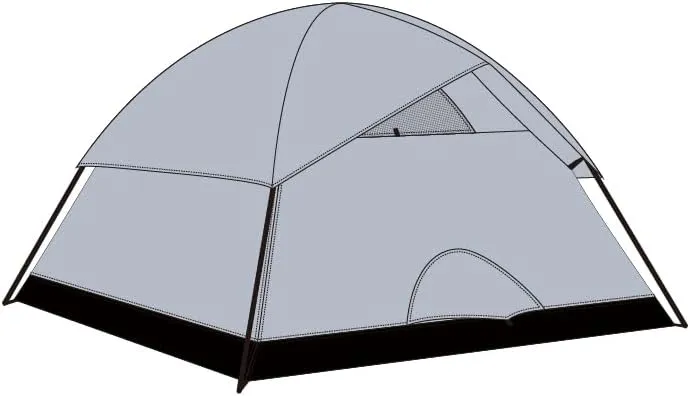 4 Person Group Camping Tent with Rain Fly, Waterproof, Easy Setup, Spacious for Outdoor Adventures & Hiking