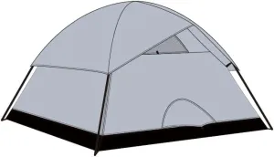 4 Person Group Camping Tent with Rain Fly, Waterproof, Easy Setup, Spacious for Outdoor Adventures & Hiking