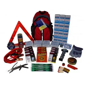 4-Person Roadside Emergency & Survival Kit