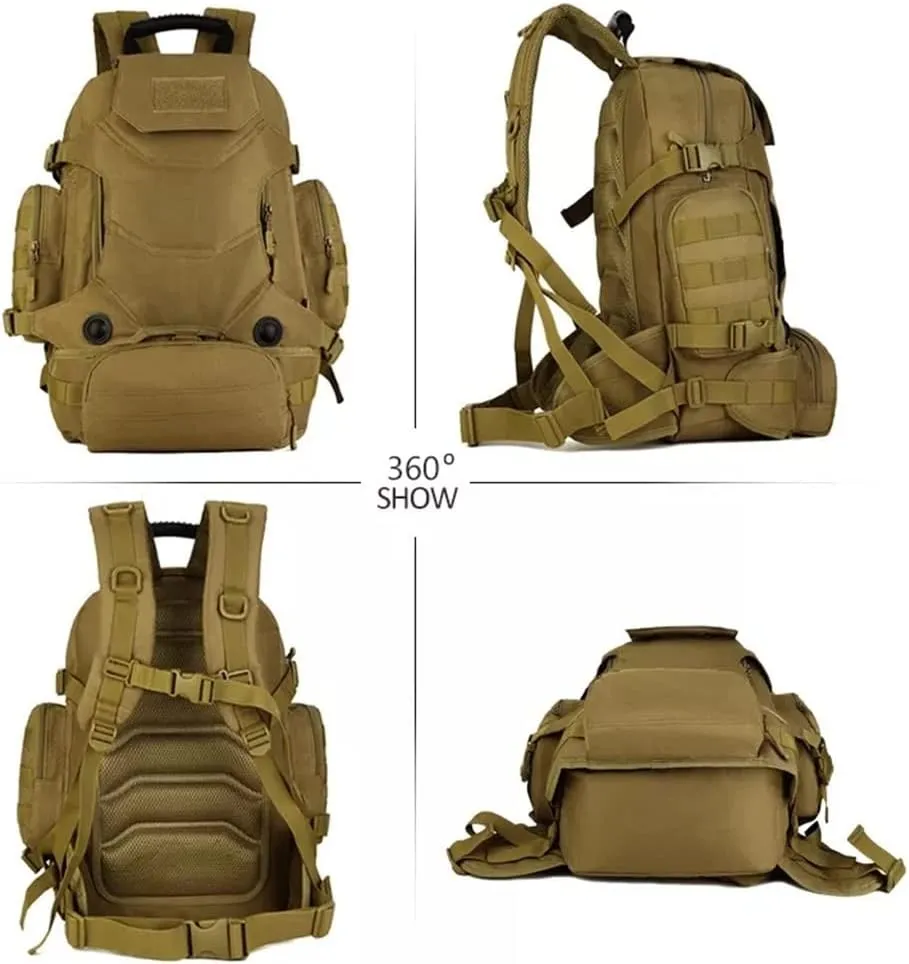40L Backpack Three-in- Multifunctional Backpack Cycling Mountaineering Bag Travel Hiking Bag(C)