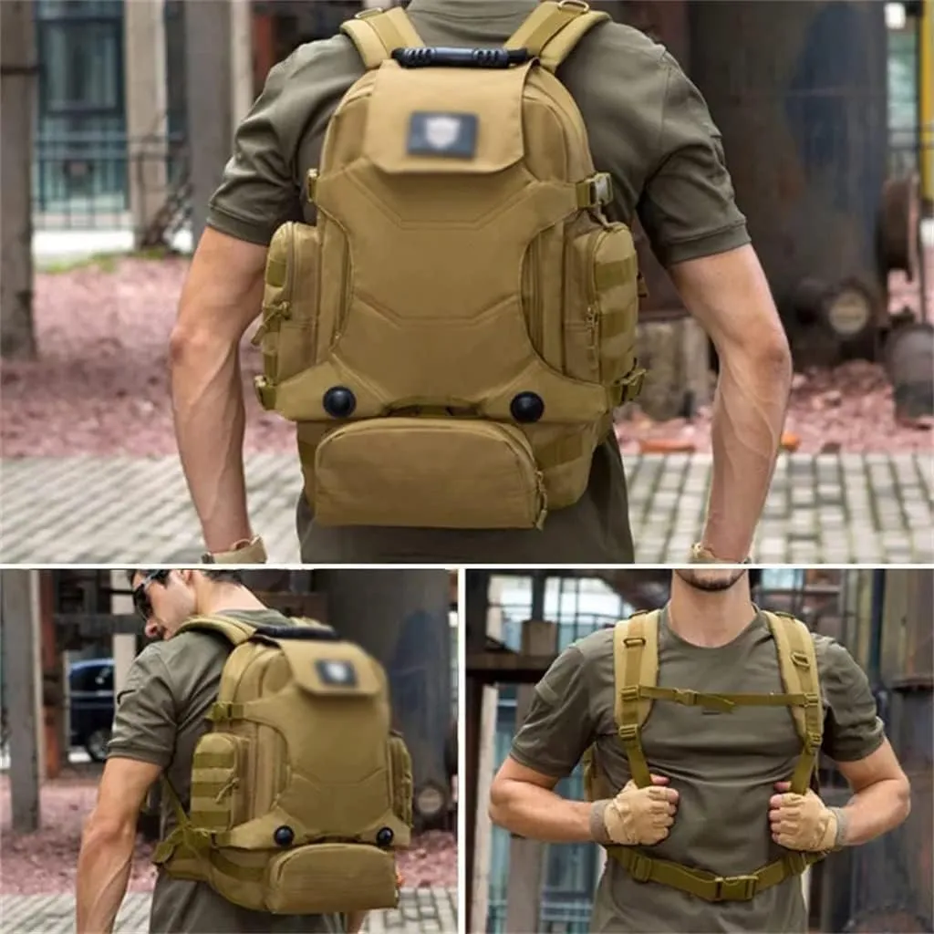 40L Backpack Three-in- Multifunctional Backpack Cycling Mountaineering Bag Travel Hiking Bag(C)