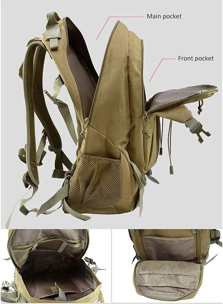 40L Camping Backpack Bag Hiking Climbing Rucksack Waterproof Trekking Camouflage Army Backpak Outdoor Daypack-ACU