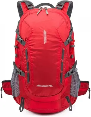 40L Men's Backpack Mountaineering Bag Hiking Outdoor Backpack Mountaineering Sports Bag(Black)