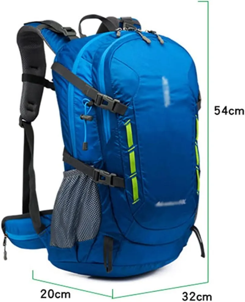 40L Men's Backpack Mountaineering Bag Hiking Outdoor Backpack Mountaineering Sports Bag(Black)
