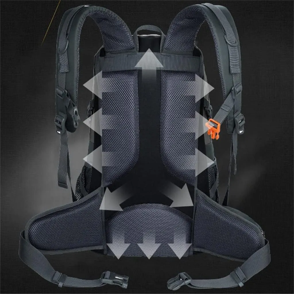 40L Outdoor Travel Bag Travel Backpack Large Capacity Sports Men's Backpack Hiking Camping Bag(Black)