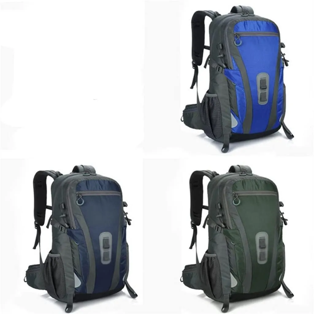 40L Outdoor Travel Bag Travel Backpack Large Capacity Sports Men's Backpack Hiking Camping Bag(Black)