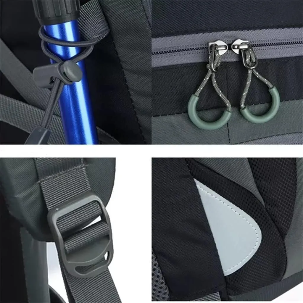 40L Outdoor Travel Bag Travel Backpack Large Capacity Sports Men's Backpack Hiking Camping Bag(Black)