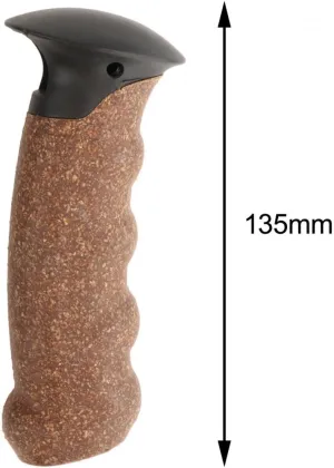 4X Hiking Pole Handle/Straight Grip Handle/Lightweight 13.5cm Length/Outdoor Hiking Pole Grip Hand Grip for Mountaineering Hiking, Brown