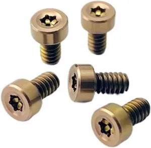 5PCS Titanium Torx Head Screw with US 4-40 Thread, CNC Back Clip Screws Fit for Outdoor Flashlight and Torch