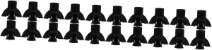 5sets 4pcs Crutch Replacement Tip Nonskid Cane Foot Cover for Walking Canes Durable Pads Easy to Install Shock Absorbing Fits Crutches 4pcs*5