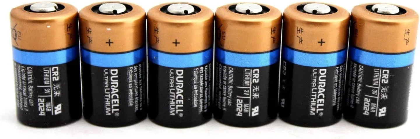 6 Duracell Ultra CR2 3v Lithium Photo Batteries DL-CR2