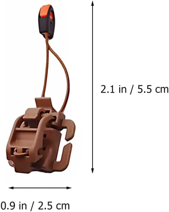 6 pcs Walking Flashlight Straps Stick Fastener Belt Strap Handle Clipping Back Locks Shape Key Webbing Round Management Buckle Vest Gear Ring for Clip Fixed Holder Hiking to