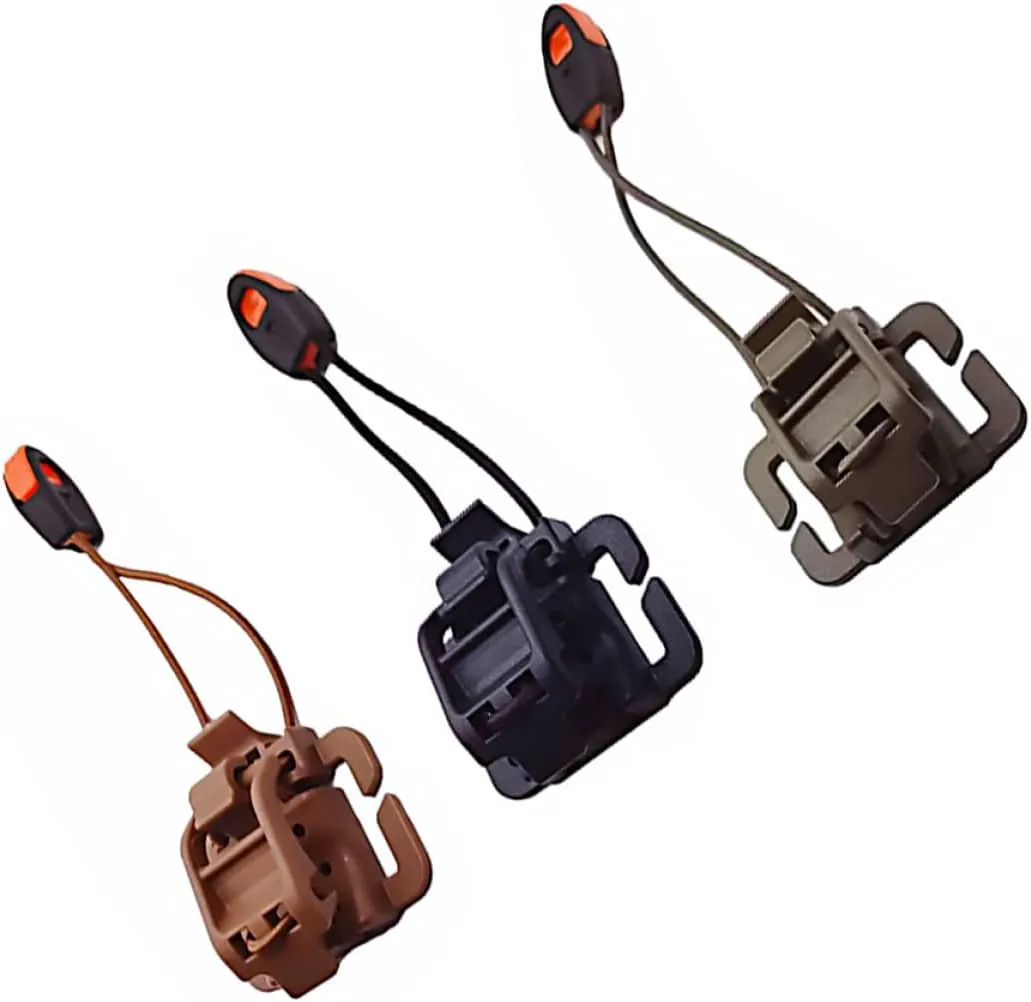 6 pcs Walking Flashlight Straps Stick Fastener Belt Strap Handle Clipping Back Locks Shape Key Webbing Round Management Buckle Vest Gear Ring for Clip Fixed Holder Hiking to
