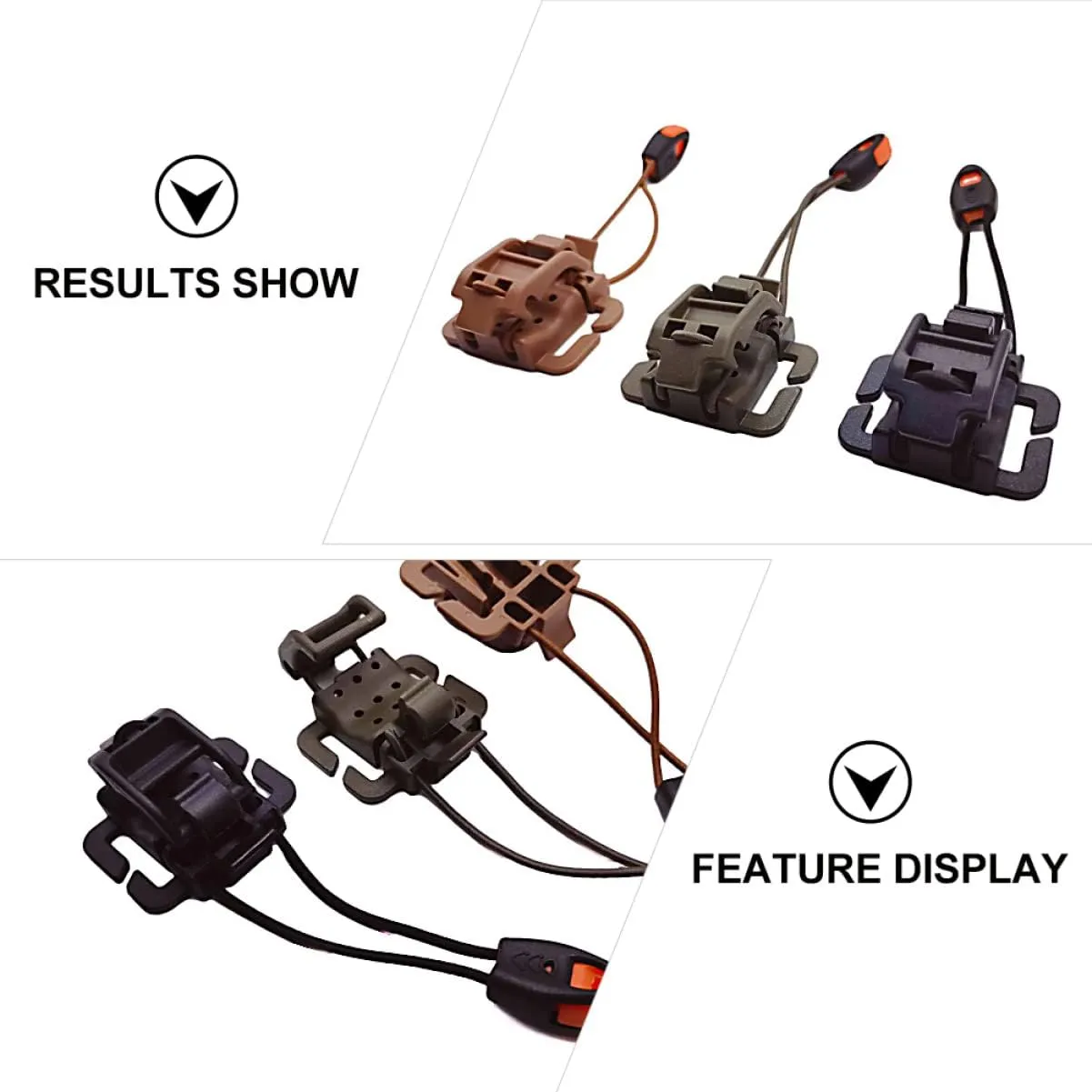 6 pcs Walking Flashlight Straps Stick Fastener Belt Strap Handle Clipping Back Locks Shape Key Webbing Round Management Buckle Vest Gear Ring for Clip Fixed Holder Hiking to