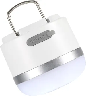 600LM Camping Lights, 5 Light Modes Camping Lantern Rechargeable with 3600 mAh Power Bank,Camping Essentials for Tent Emergency, Outdoor Hiking, Power Outages (White)
