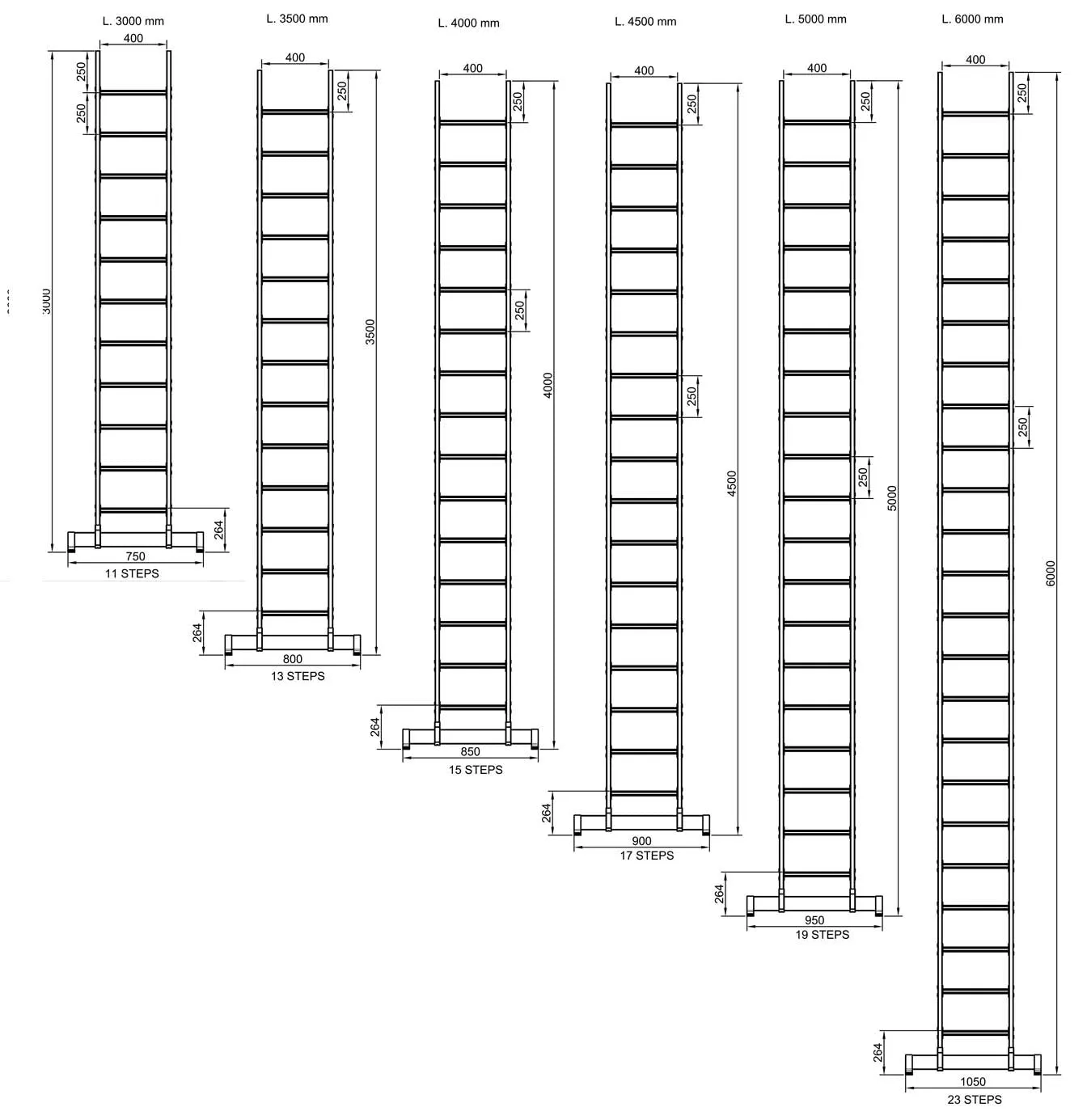 7 Meter Pole Ladder