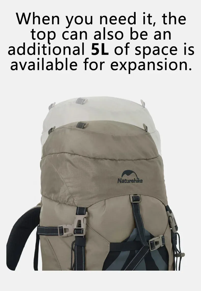 70L Camping Backpack with Rain Cover – Ergonomic and Large Capacity for Hiking and Trekking