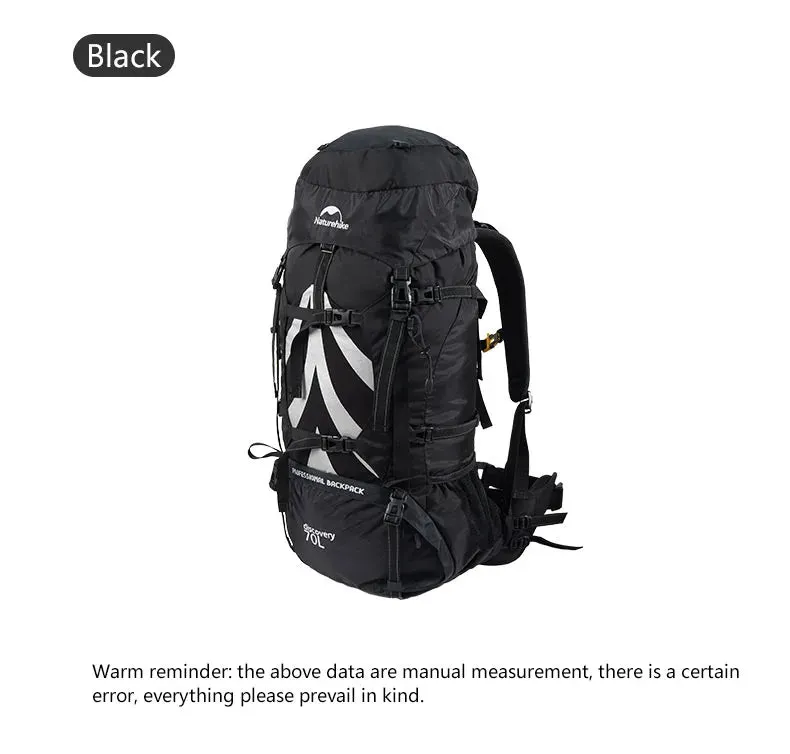 70L Camping Backpack with Rain Cover – Ergonomic and Large Capacity for Hiking and Trekking