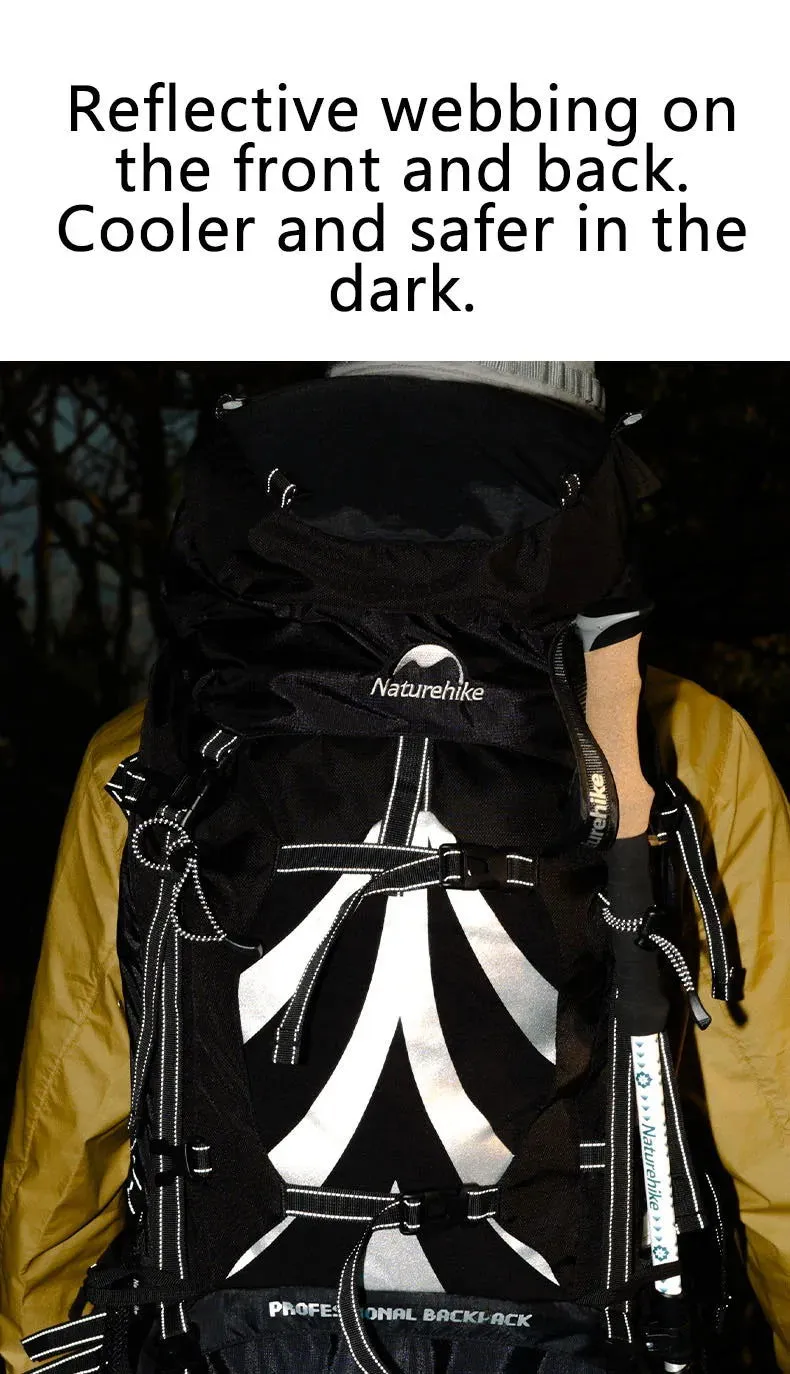 70L Camping Backpack with Rain Cover – Ergonomic and Large Capacity for Hiking and Trekking