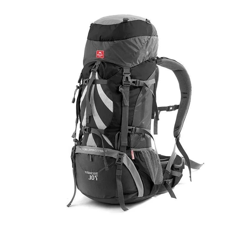 70L Camping Backpack with Rain Cover – Ergonomic and Large Capacity for Hiking and Trekking