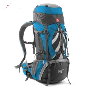 70L Waterproof Nylon Hiking Backpack for Outdoor Adventures