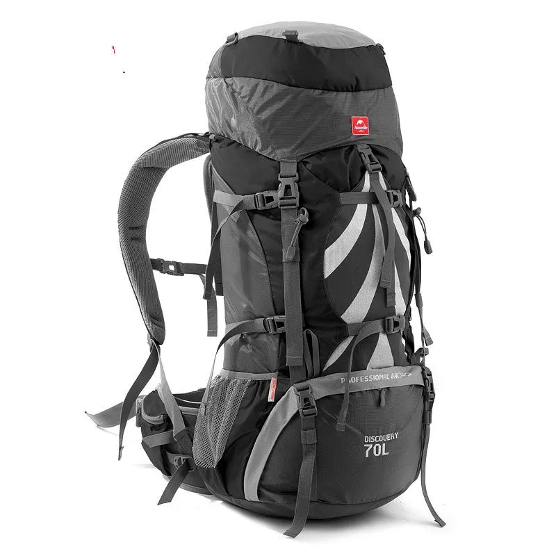 70L Waterproof Nylon Hiking Backpack for Outdoor Adventures