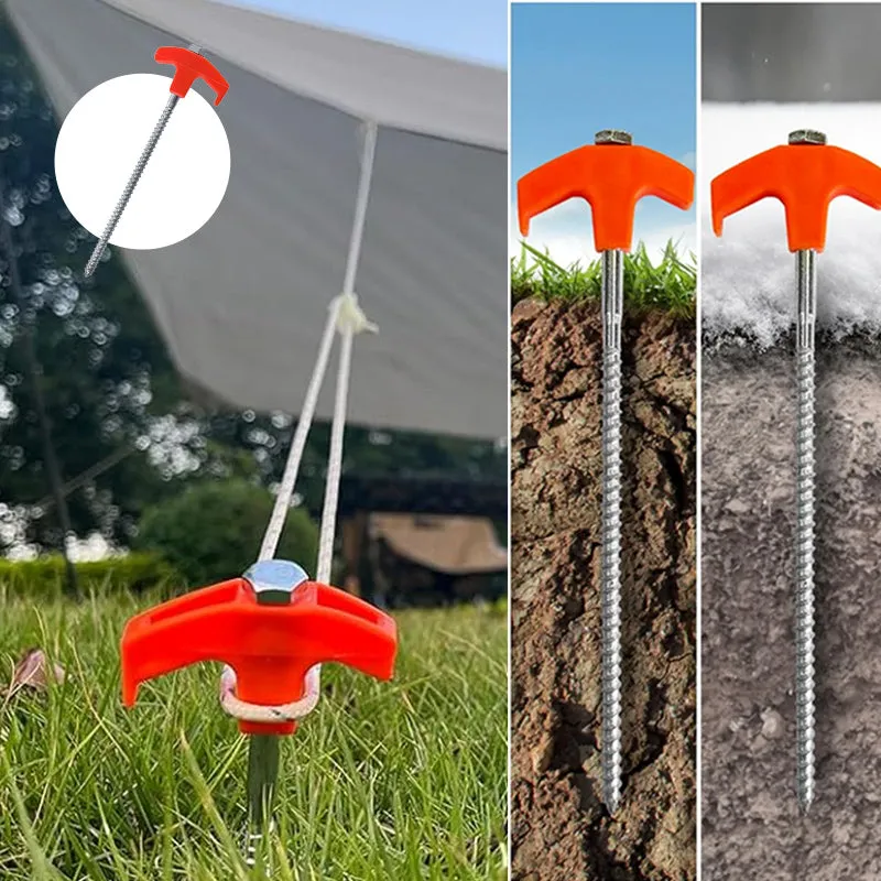 8-Inch Screw-In Tent Stakes
