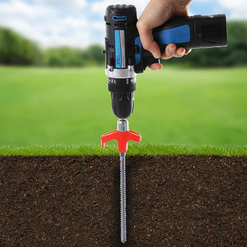 8-Inch Screw-In Tent Stakes