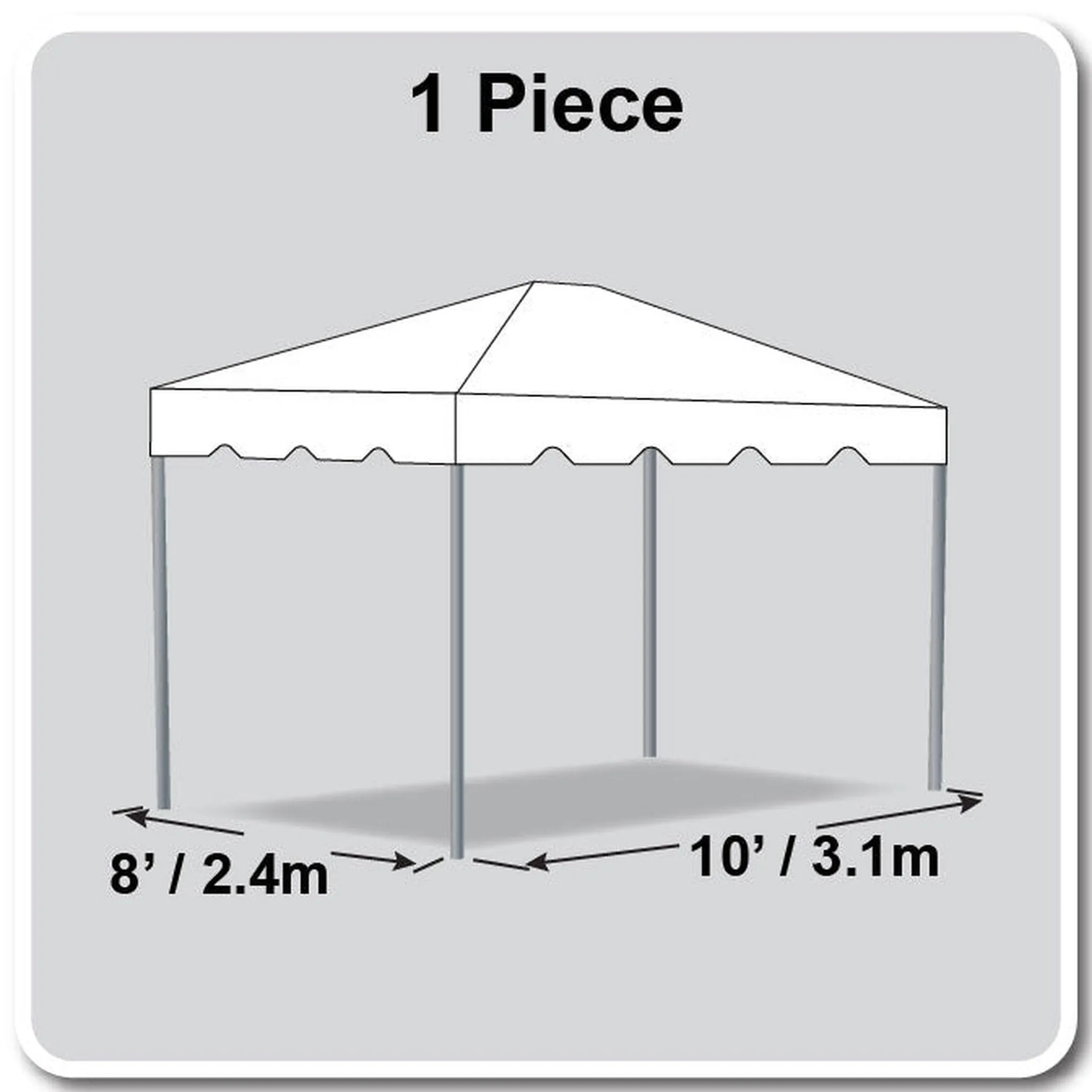 8x10 Classic Series Frame Tent