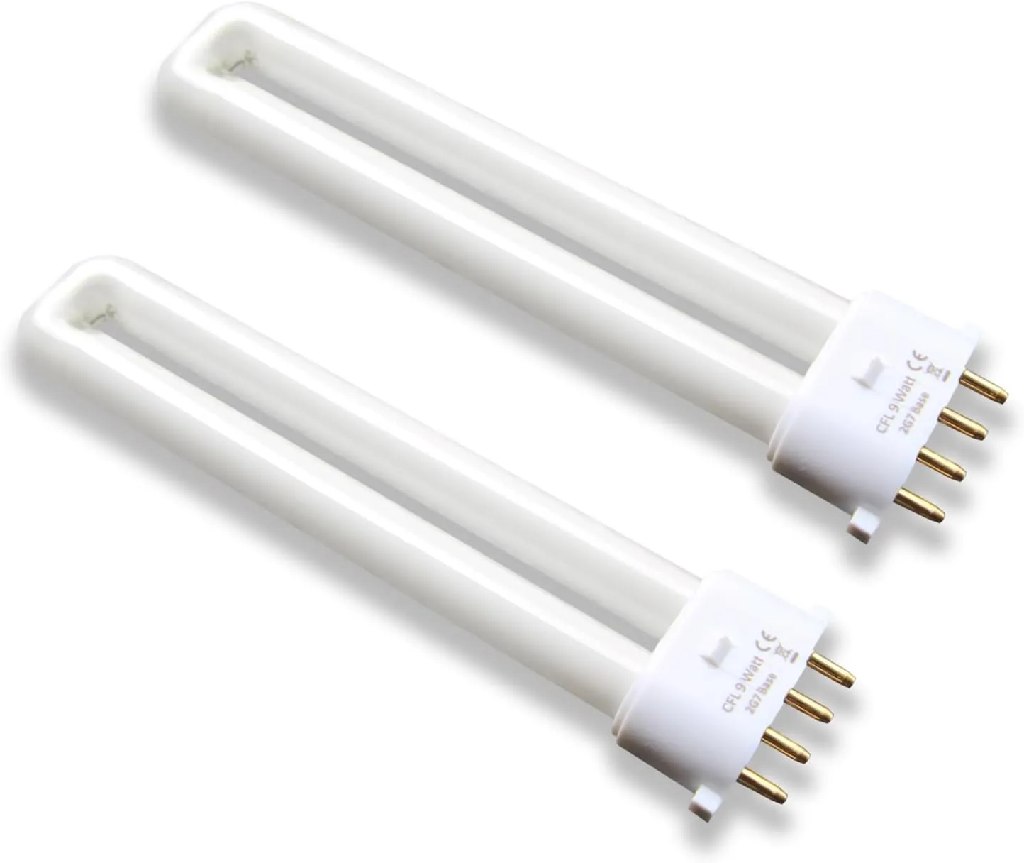 9 Watt 2G7 Base Fluorescent Light Bulb,Replacement for Satco S8365, Kandolite 96500,Coleman Lantern Bulb,Rayovac F9w-1 Light Bulb,CF9DS/E/841,4 Pin 2G7 Base,4100K 2PACK