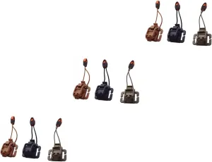 9pcs Storage Hanging Buckle Clips for Handles Elastic Webbing Clip for Whistles and Walking Sticks Secure Outdoor Accessory for Camping and Hiking