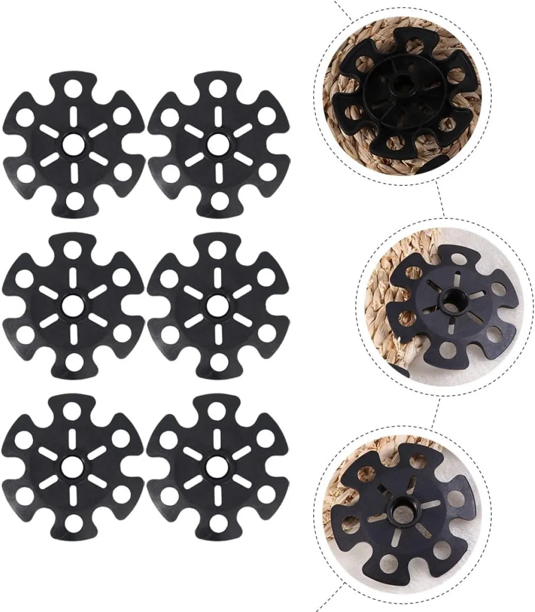 ABOOFAN 24 Pcs Alpenstock Snowflake Walking Stick tip Cover Trekking Pole Tips Cover mudflaps Pole Tip Protector