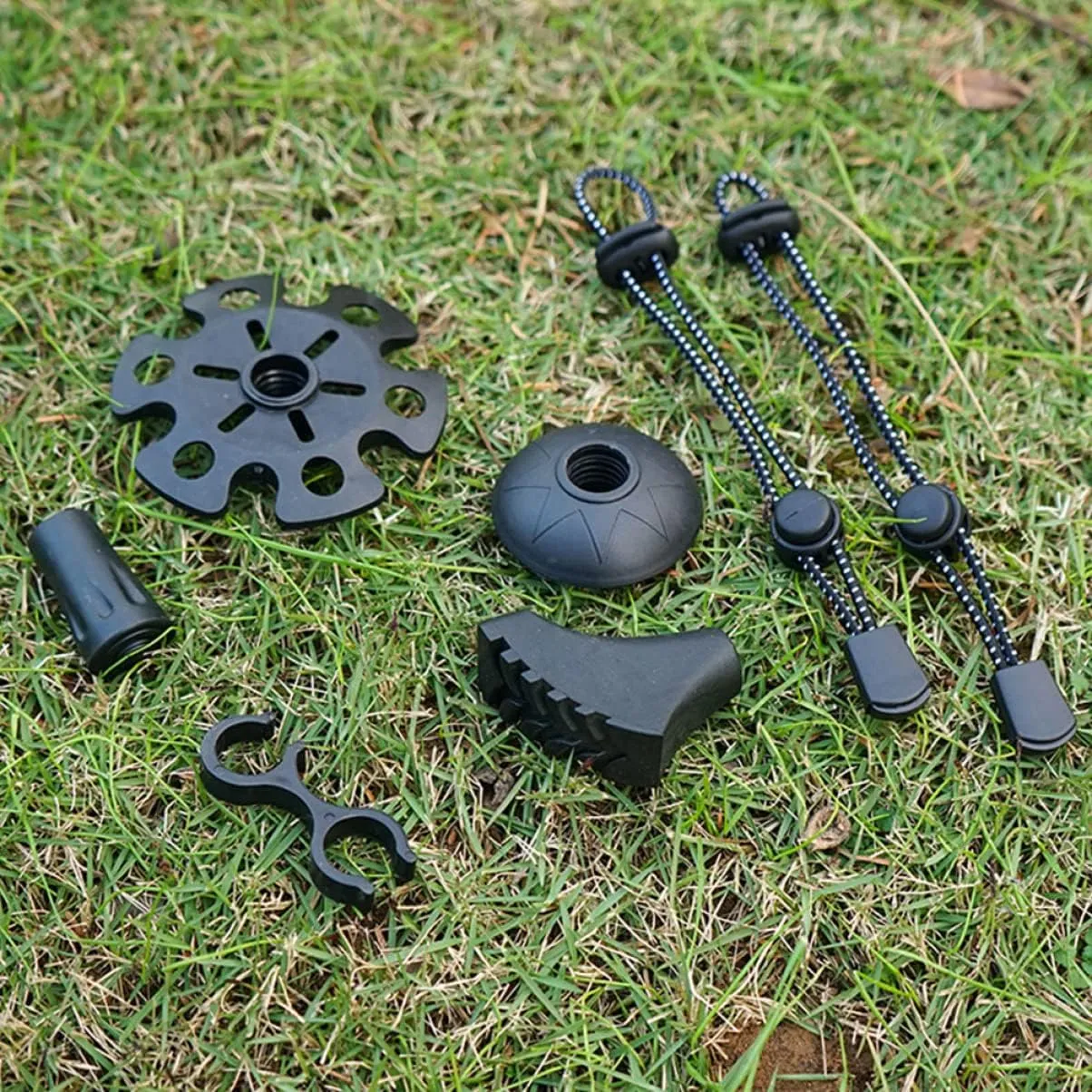 ABOOFAN 24 Pcs Alpenstock Snowflake Walking Stick tip Cover Trekking Pole Tips Cover mudflaps Pole Tip Protector