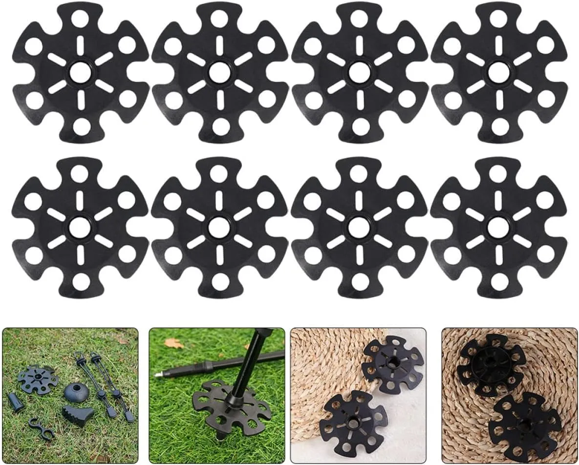 ABOOFAN 24 Pcs Alpenstock Snowflake Walking Stick tip Cover Trekking Pole Tips Cover mudflaps Pole Tip Protector