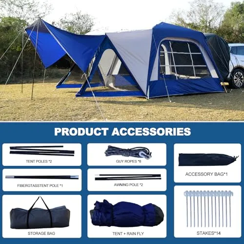 Aboron SUV Tent Car Tailgate Tent for Camping