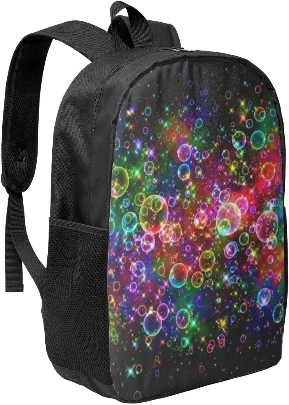 Abstract Trippy Aesthetic Bubble Creative Psychedelic Backpack, 17 Inch Travel Business Laptop Backpack For Women Men