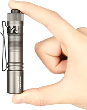 ACEBEAM Pokelit AA Rechargeable Mini Flashlight with Clip, 1000 High Lumens Pocket EDC Flashlight, Super Bright Small Flashlight, Led Flashlight for Camping,Hiking,Everyday Use, Cool White Light(Gray)