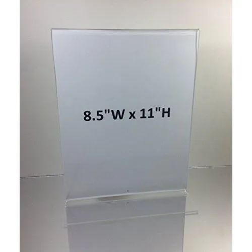 Acrylic 8-1/2" x 11" Bottom Load Sign Holder