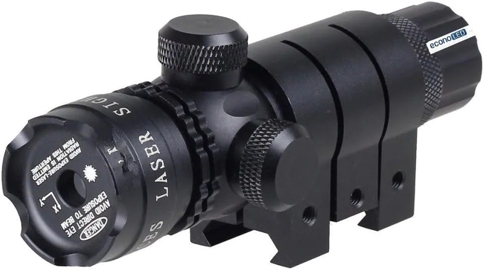 Ade Advanced Optics Adjusted Rifle Scope Sight with 2 Mounts Tactical Laser Dot, Green
