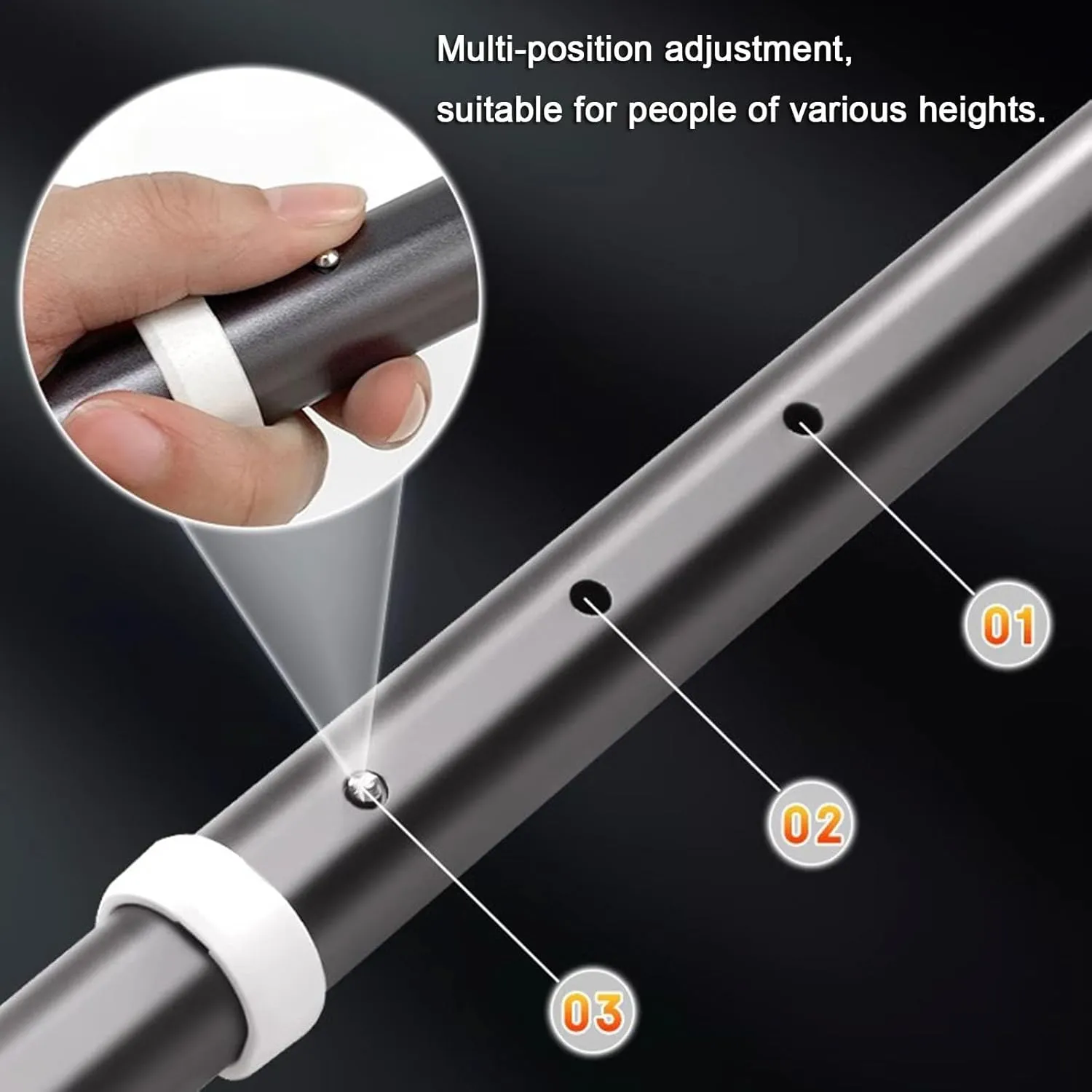 Adjustable Trekking Poles Multifunctional Walking Sticks 90° Rotating Grip Walking Stick for The Elderly Suitable for Travel Mountain Climbing